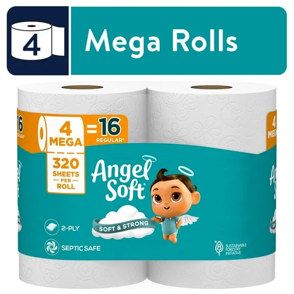 Angel Soft Mega Rolls Toilet Paper image 3