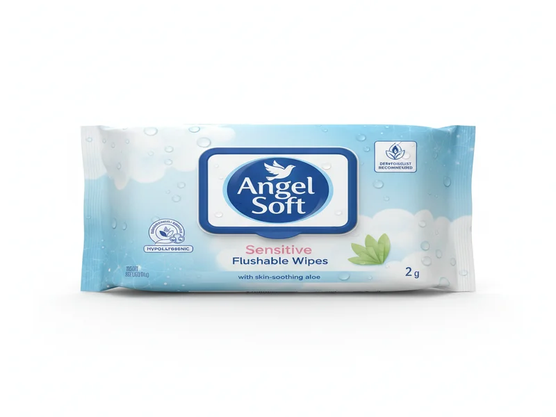 Angel Soft Sensitive Flushable Wipes